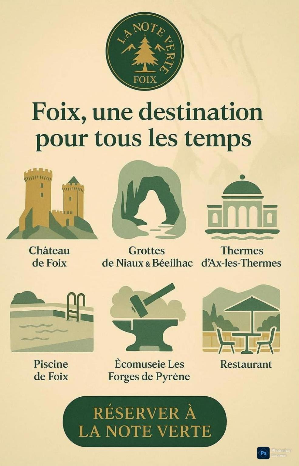 La Note Verte - Parking Gratuit Devant L'Entree Foix Buitenkant foto